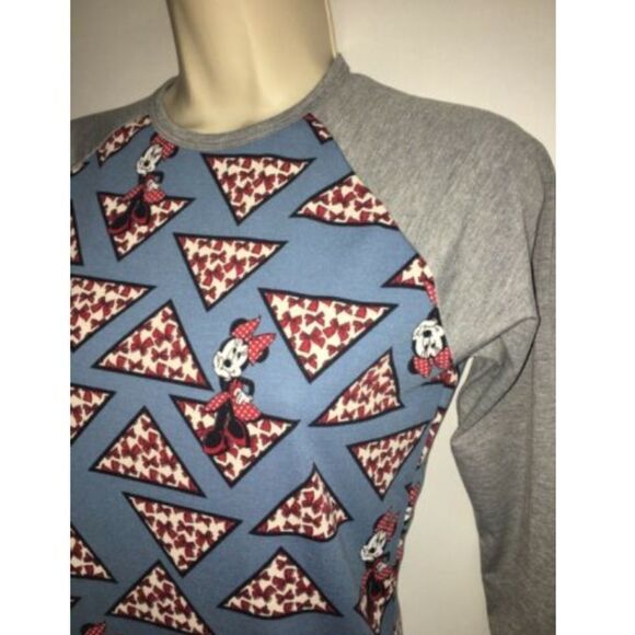 LuLaRoe Disney Randy XXS Minnie Mouse Red Bows NWT - Picture 1 of 4